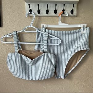 Old Navy Seersucker Swim Set
